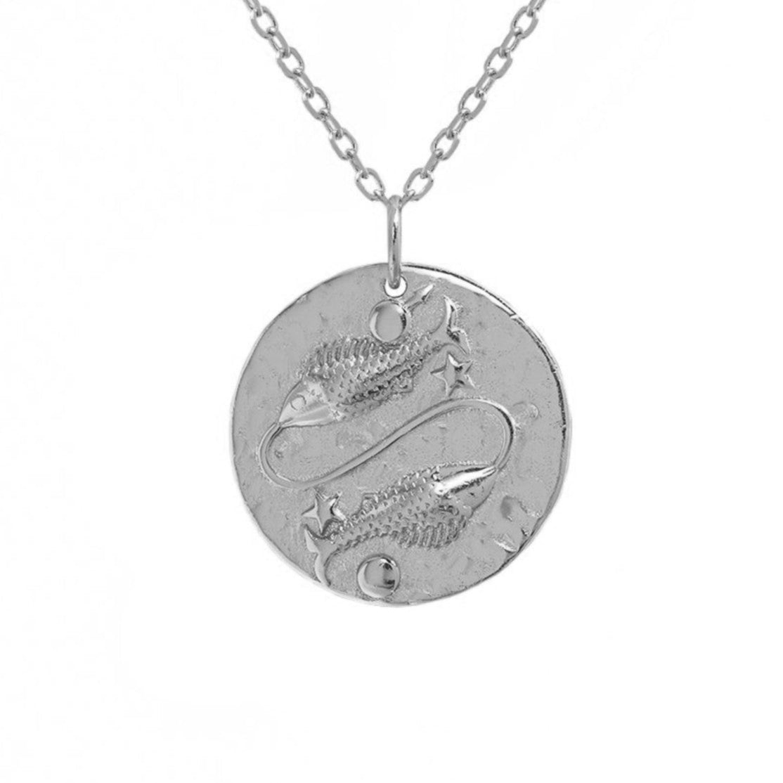 Collier signe Poissons en argent sterling 925, parfait pour peaux sensibles. Idée cadeau femme.